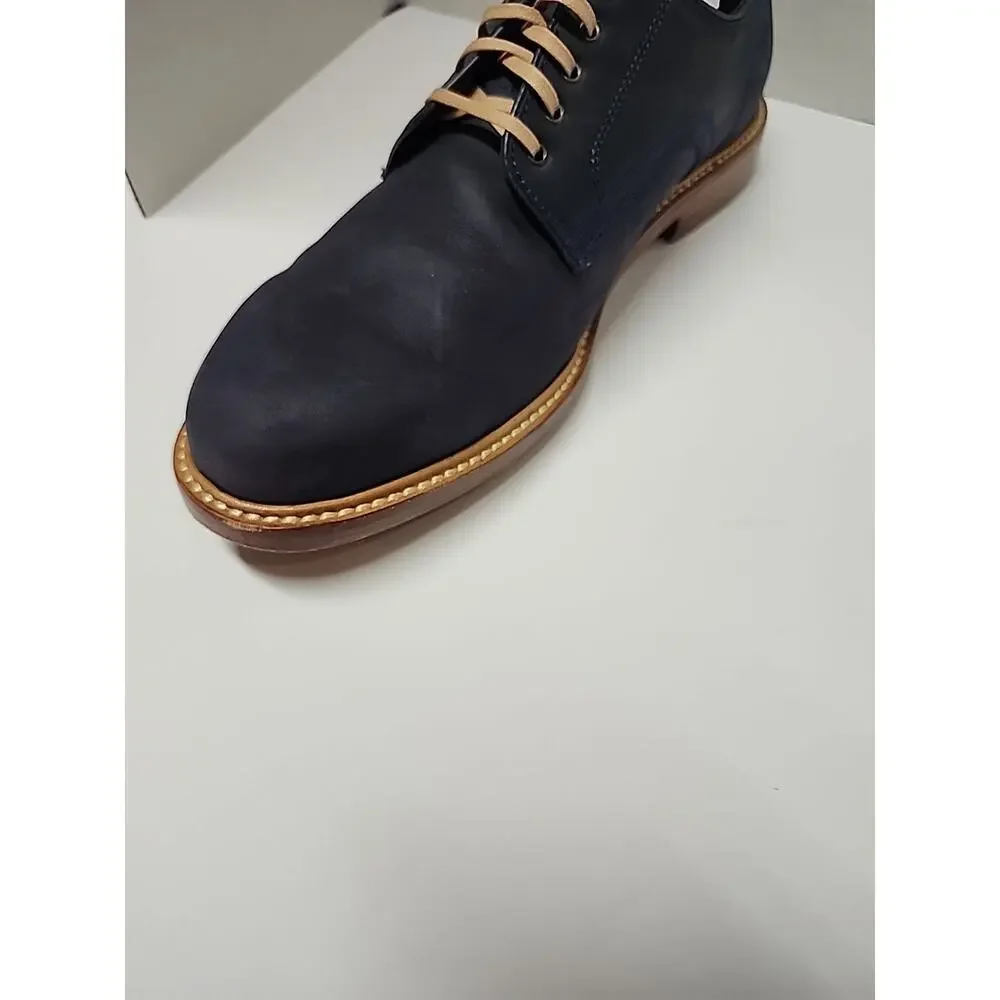 Cole Haan Tyler Grand Plain Ox Shoes Mens 12M Marine Blue Wax C25105